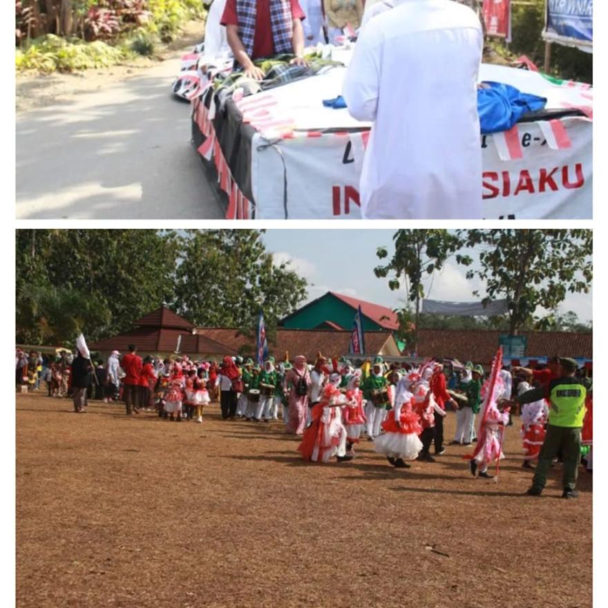 KKN UNU PURWOKERTO MENGIKUTI DAN MEMERIAHKAN KARNAVAL HUT RI DI DESA KEBANARAN 